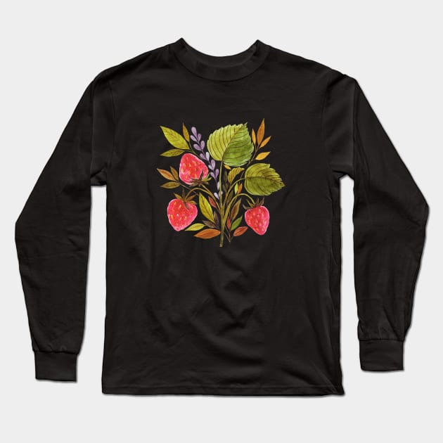 Early Summer Strawberries Are The Sweetest Long Sleeve T-Shirt by LittleBunnySunshine